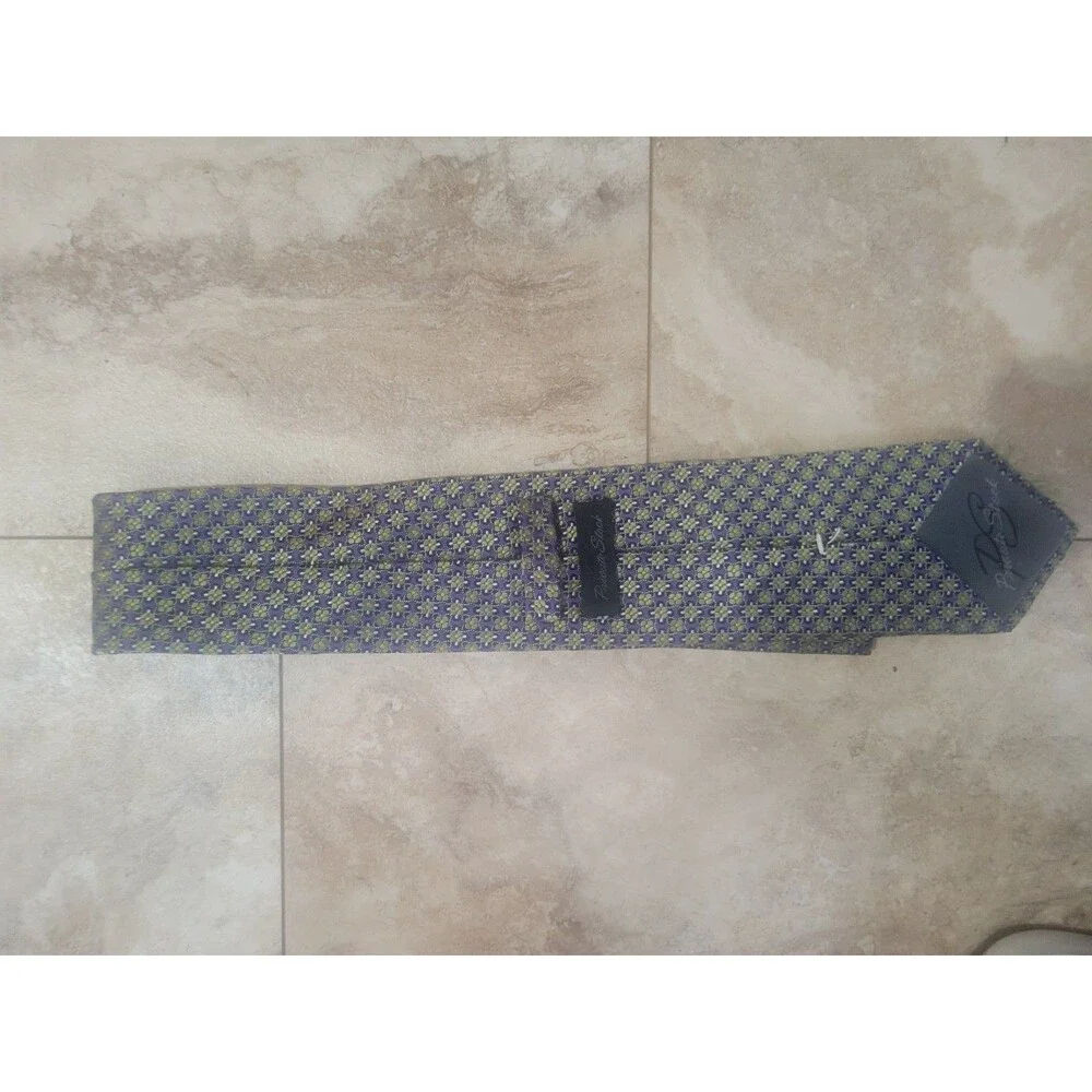 Purple And Green Patterned Private Stock Tie